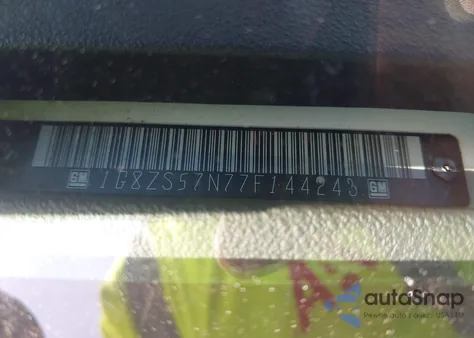 2007 Saturn Aura Xe z USA, uszkodzony, nr VIN 1G8ZS57N77F144243